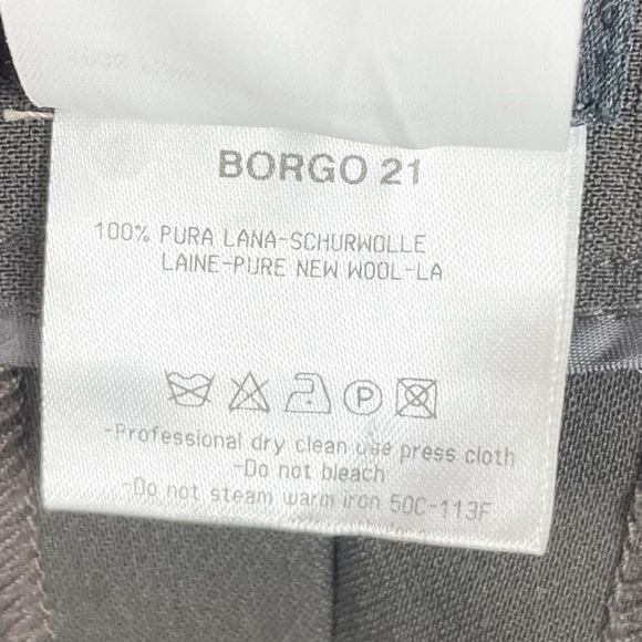 Giorgio Armani Women's Wide Leg Wool Trousers Size 40 Minimalist Y2K Borgo 21 - Picture 6 of 6